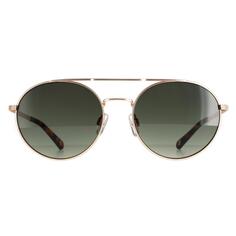 Круглые солнцезащитные очки Warner темно-зеленого цвета с градиентом темно-серого цвета бронзы TB1531 Ted Baker, серый