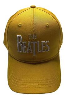 Классическая бейсболка с Т-образным ремешком и логотипом на спине Beatles, желтый