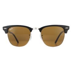 Круглые черные коричневые солнцезащитные очки B-15 Ray-Ban, черный