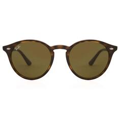 Круглые черепахово-коричневые B-15 2180 солнцезащитные очки Ray-Ban, коричневый