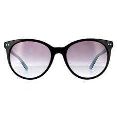 Круглые черные голубые серые солнцезащитные очки с градуировкой CK18509S CALVIN KLEIN, черный