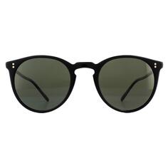 Круглые черные поляризованные солнцезащитные очки G-15 Oliver Peoples, черный