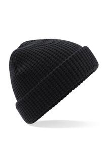 Классическая зимняя шапка-бини вафельной вязки Beechfield, черный Beechfield®