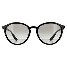 Круглые черные серые солнцезащитные очки с градиентом Vogue, черный
