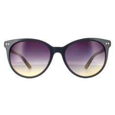 Круглые шиферно-желтые фиолетовые солнцезащитные очки с градиентом CK18509S CALVIN KLEIN, серый