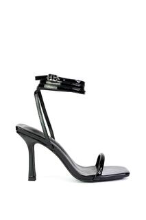 Сандалии &quot;Jolie&quot; с квадратным носком, шнуровкой и ремешками, туфли на шпильке на высоком каблуке XY London, черный