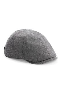 Классическая летняя плоская кепка в стиле Гэтсби Beechfield, серый Beechfield®