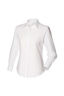 Классическая оксфордская рабочая рубашка с длинными рукавами Henbury, белый