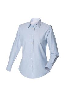 Классическая оксфордская рабочая рубашка с длинными рукавами Henbury, синий