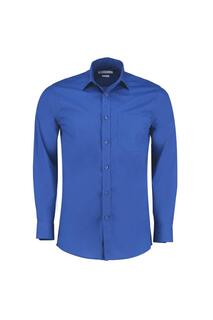 Классическая рубашка из поплина с длинными рукавами Kustom Kit, синий