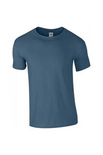 Мягкая футболка кольцевого прядения Gildan, синий