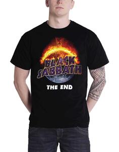 Футболка The End 2016 Tour Flaming Ozzy Black Sabbath, черный