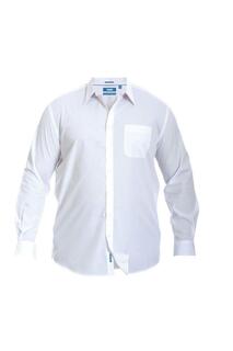 Классическая стандартная рубашка с длинными рукавами Aiden Kingsize Duke Clothing, белый