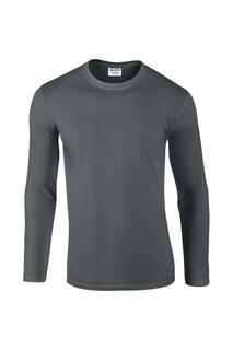 Мягкая футболка с длинными рукавами (5 шт.) Gildan, серый