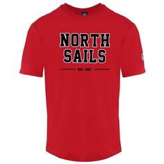 Эст 1997 Красная футболка North Sails, красный