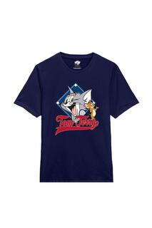 Классическая футболка в стиле ретро Tom &amp; Jerry, синий