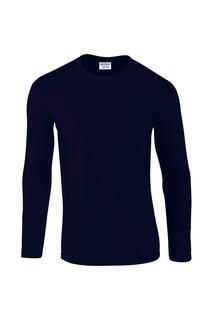 Мягкая футболка с длинными рукавами (5 шт.) Gildan, темно-синий
