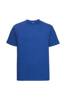 Классическая футболка с короткими рукавами европейского тяжелого веса кольцевого прядения Russell, синий