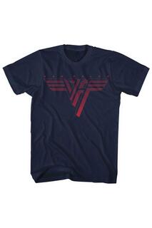 Классическая футболка с логотипом Van Halen, темно-синий