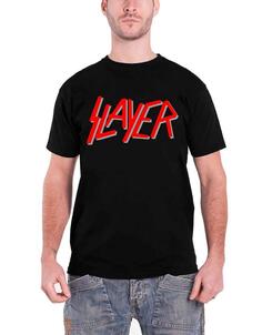 Классическая футболка с логотипом группы Slayer, черный