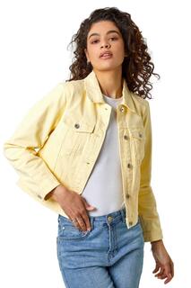 Классическая хлопковая джинсовая куртка Roman, желтый