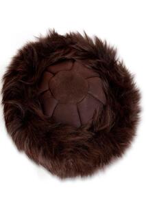 Классическая шапка из овчины в казачьем стиле Nordvek, коричневый