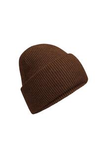 Классическая шапка с глубокими манжетами Beechfield, коричневый Beechfield®
