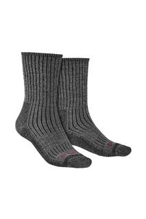 Мягкие носки средней плотности из мериносовой шерсти для пеших прогулок и прогулок Bridgedale, серый