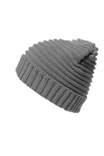 Плетеная шапка-бини Winter Essentials Result, серый
