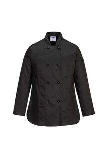Куртка шеф-повара Rachel с длинными рукавами Portwest, черный
