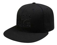 Бейсбольная кепка Snapback с логотипом &quot;Черный на черном&quot; Biggie Smalls, черный