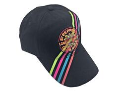 Бейсбольная кепка Sgt Pepper Stripes с ремешком на спине Beatles, черный