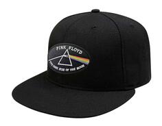 Бейсбольная кепка Snapback с каймой Dark Side Of The Moon Pink Floyd, черный