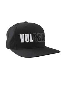 Бейсбольная кепка Snapback с объемным логотипом Band Volbeat, черный