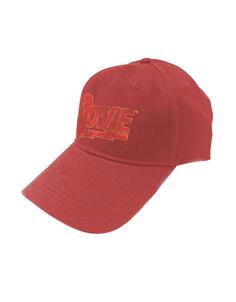 Бейсбольная кепка Snapback с логотипом Flash David Bowie, красный