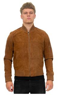 Куртка-бомбер MA-1 из козьей замши-Окленд Infinity Leather, коричневый