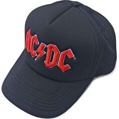 Бейсбольная кепка Trucker с логотипом напряжения Band AC/DC, черный