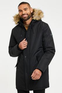 Куртка-парка с капюшоном и защитой от дождя Clarkston Threadbare, черный