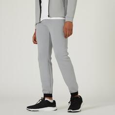 Облегающие спортивные брюки для фитнеса Decathlon 500 Domyos, серый
