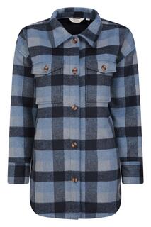 Куртка-рубашка в клетку Victoria с начесом Mountain Warehouse, синий