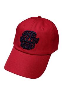 Бейсбольная кепка с винтажным логотипом 70-х годов The Rolling Stones, красный