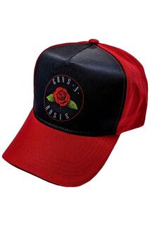 Бейсбольная кепка с логотипом Rose Band Guns N Roses, красный