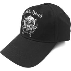 Бейсбольная кепка с логотипом Warpig Band и ремешком на спине Motorhead, черный