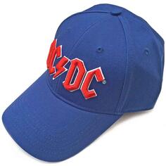 Бейсбольная кепка с логотипом на ремешке на спине напряжения Band AC/DC, синий