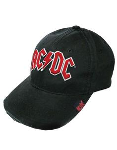 Бейсбольная кепка с логотипом на ремешке на спине напряжения Band AC/DC, черный