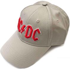 Бейсбольная кепка с логотипом на ремешке на спине напряжения Band AC/DC, коричневый