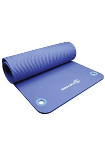 Коврик для фитнеса Core с петельками синего цвета 10 мм Fitness Mad, синий