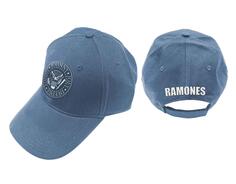 Бейсбольная кепка с ремешком на спине и полосой президентской печати Ramones, синий