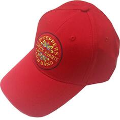 Бейсбольная кепка с ремешком на спине Sgt Pepper Drum Beatles, красный