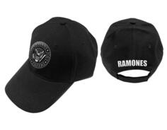 Бейсбольная кепка с ремешком на спине и полосой президентской печати Ramones, черный